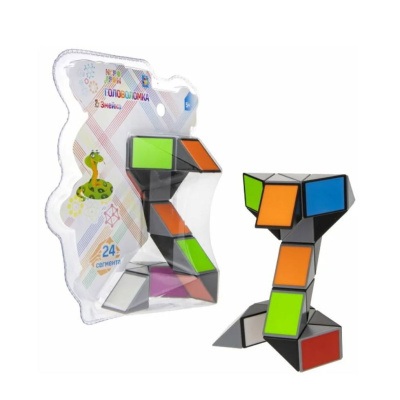 Головоломка Змейка разноцветная кобра 1toy Т20230